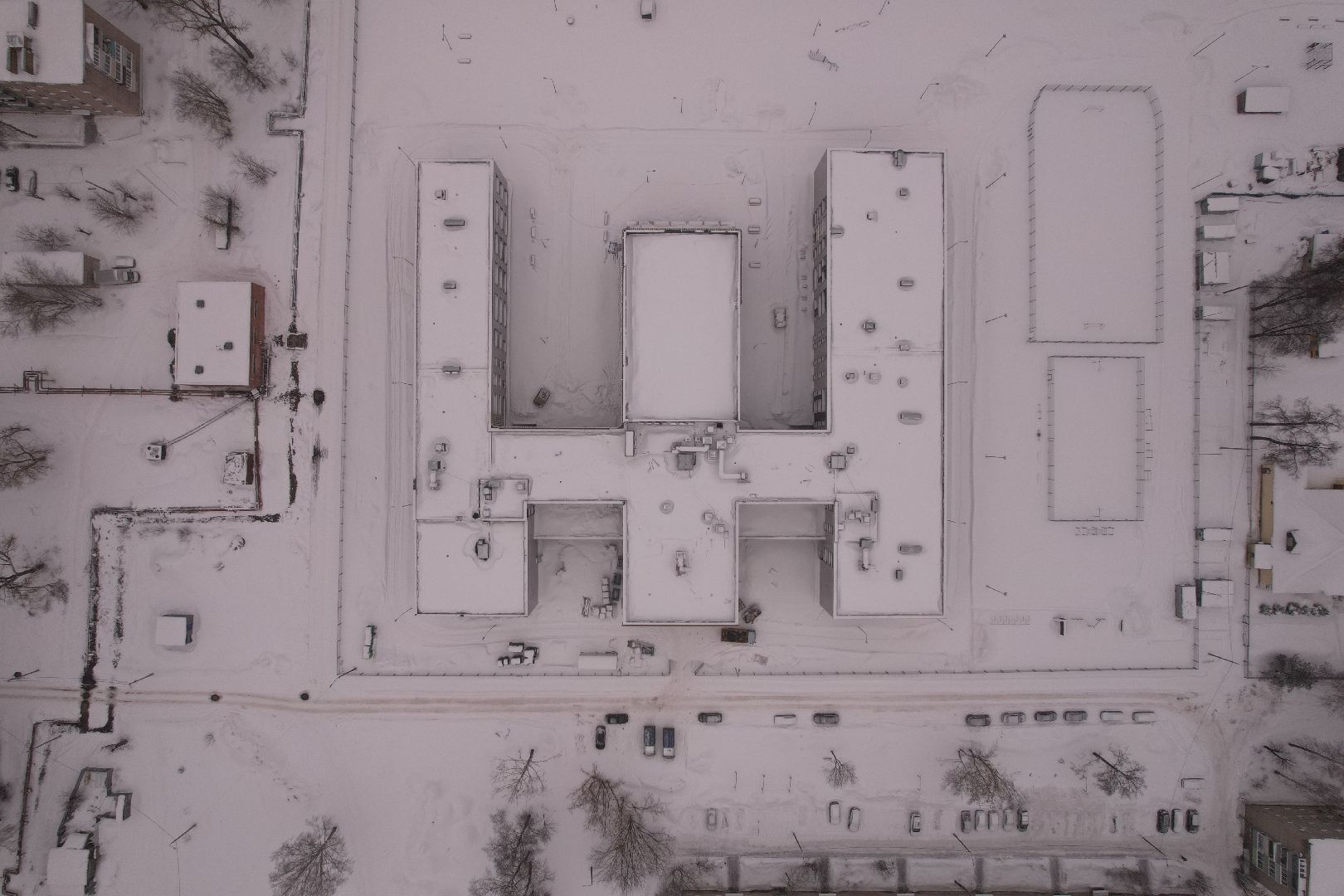 видео с коптера, орехово-зуево, школа,