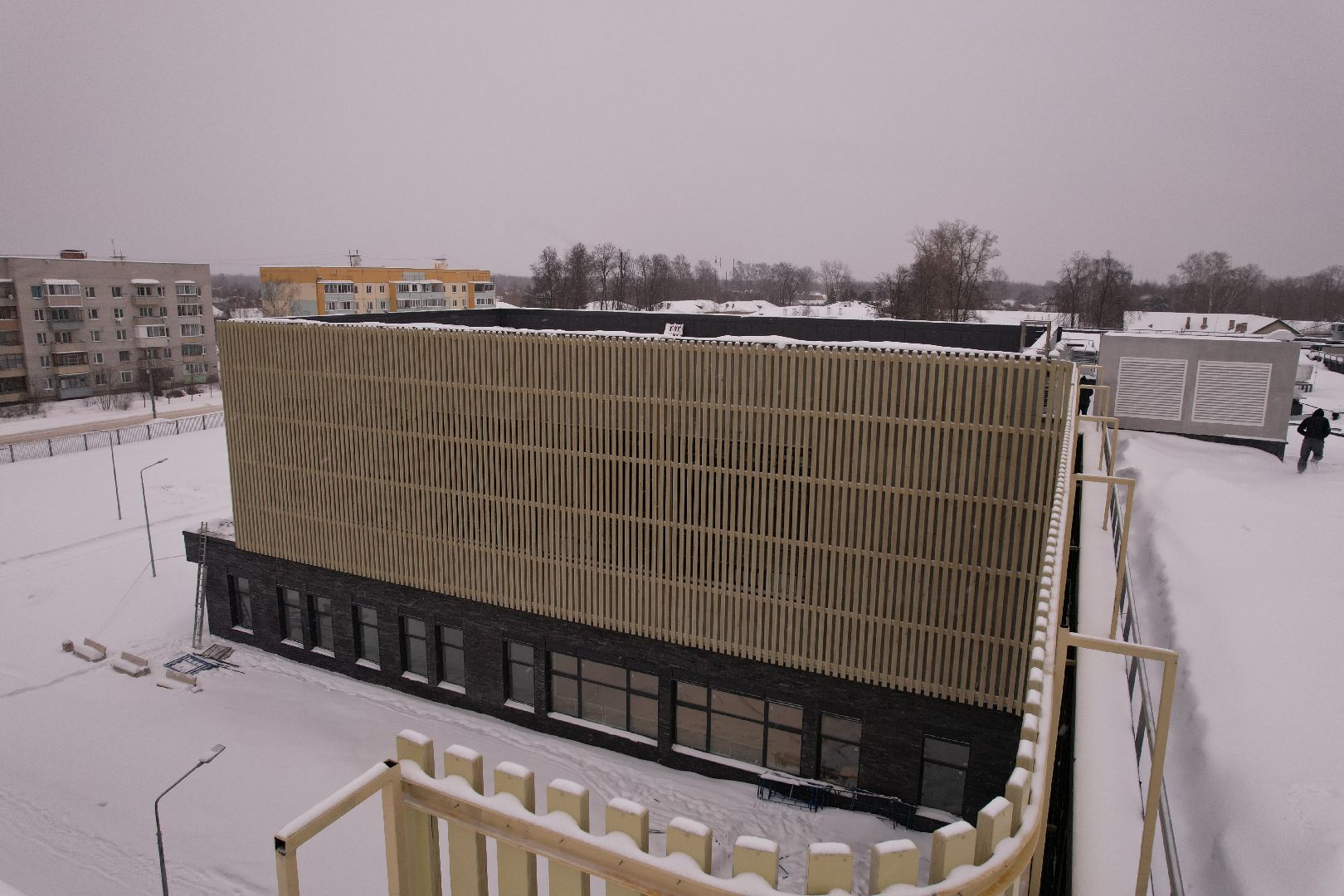 видео с коптера, орехово-зуево, школа,