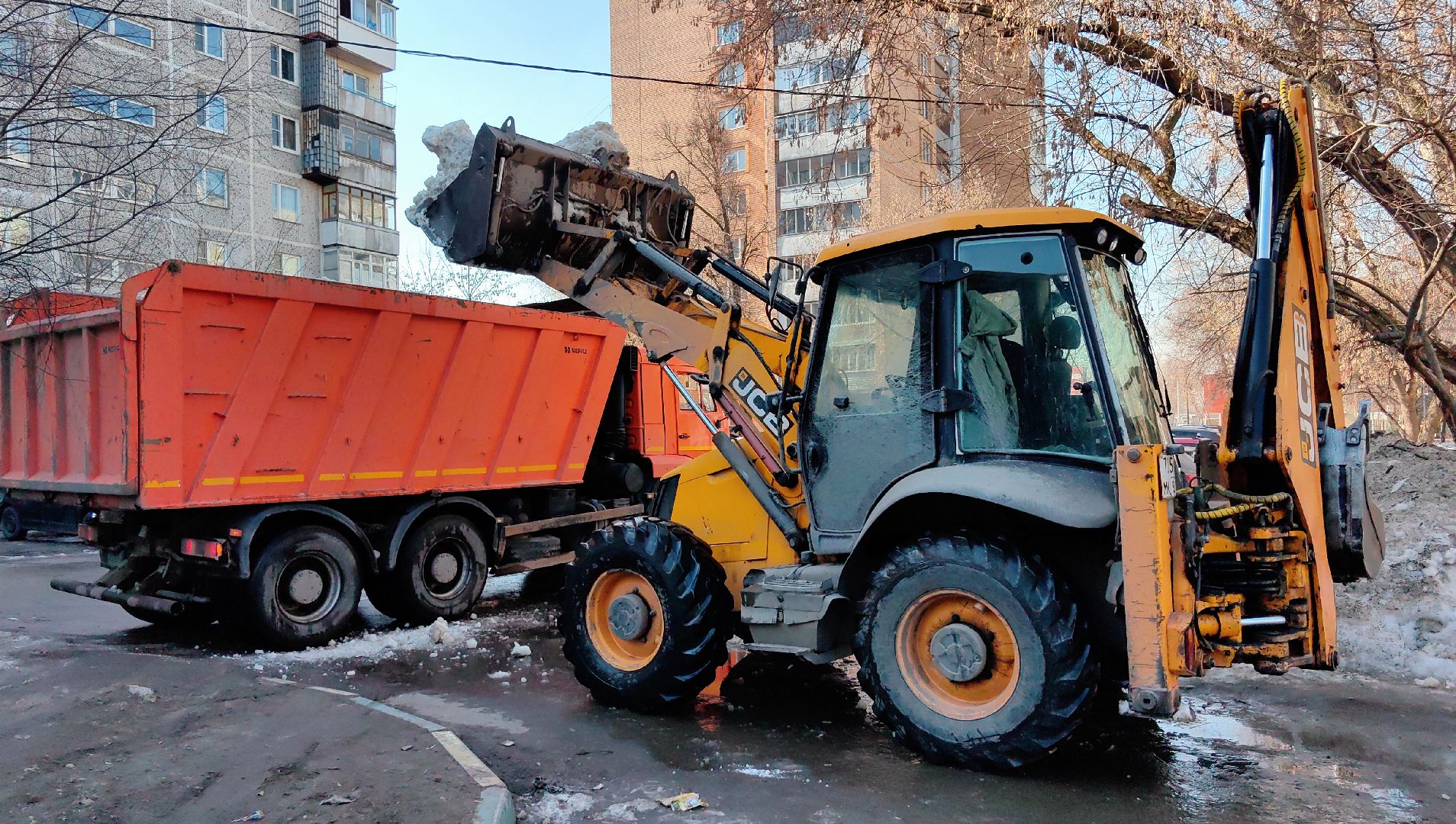 улицы, уборка, снег, тротуары,