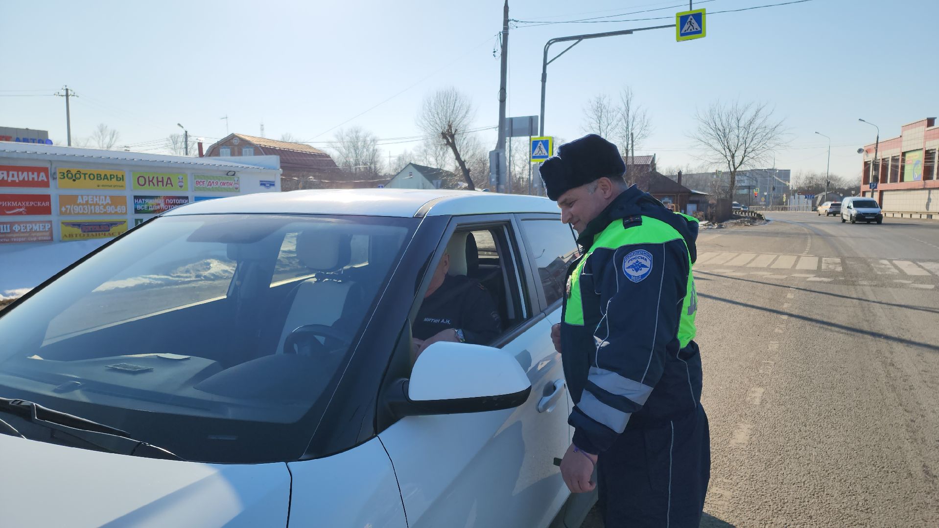 кашира, гаи, госавтоинспекция, социальный раунд, ремень безопасности, профилактика дтп,
