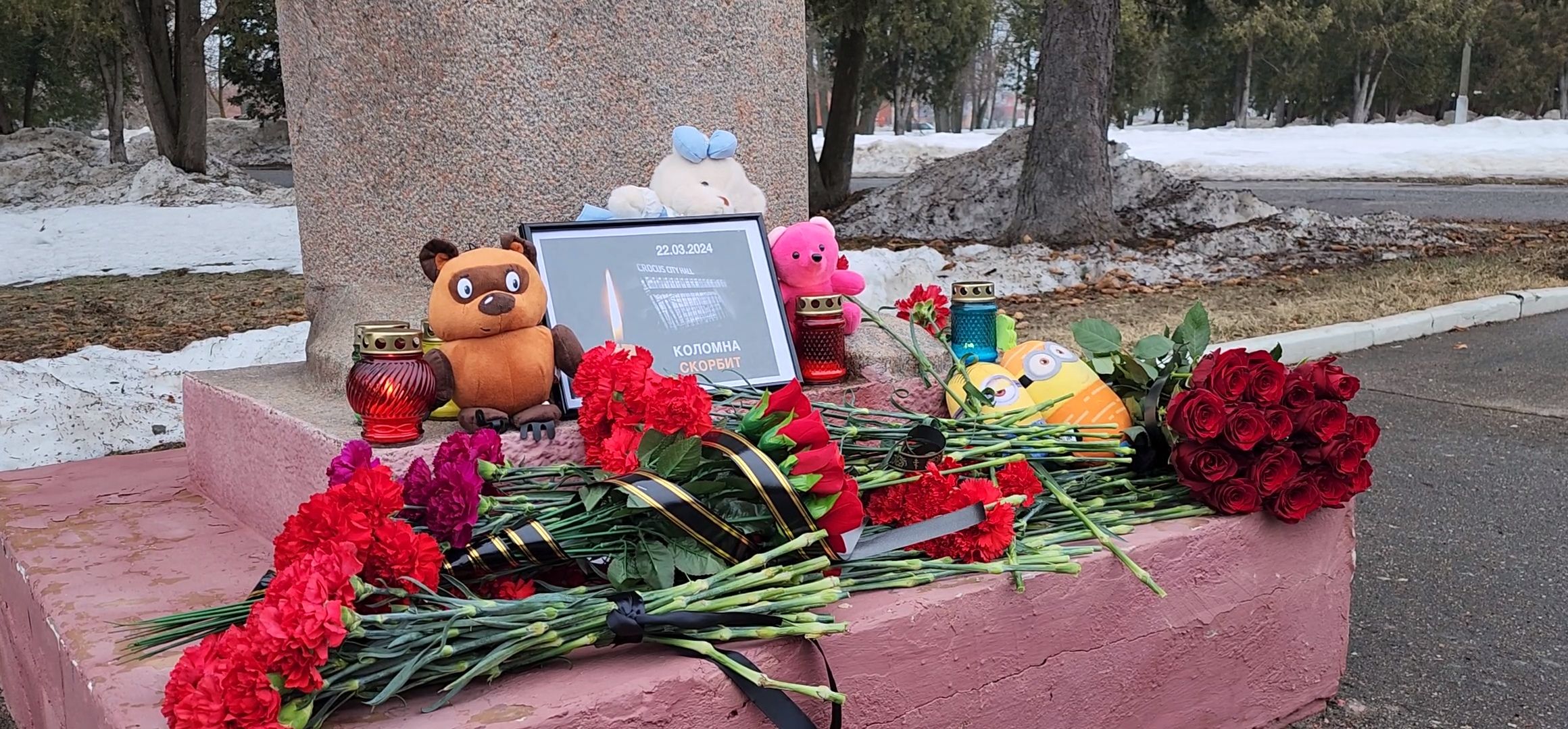 Коломна, стихийный мемориал,теракт,