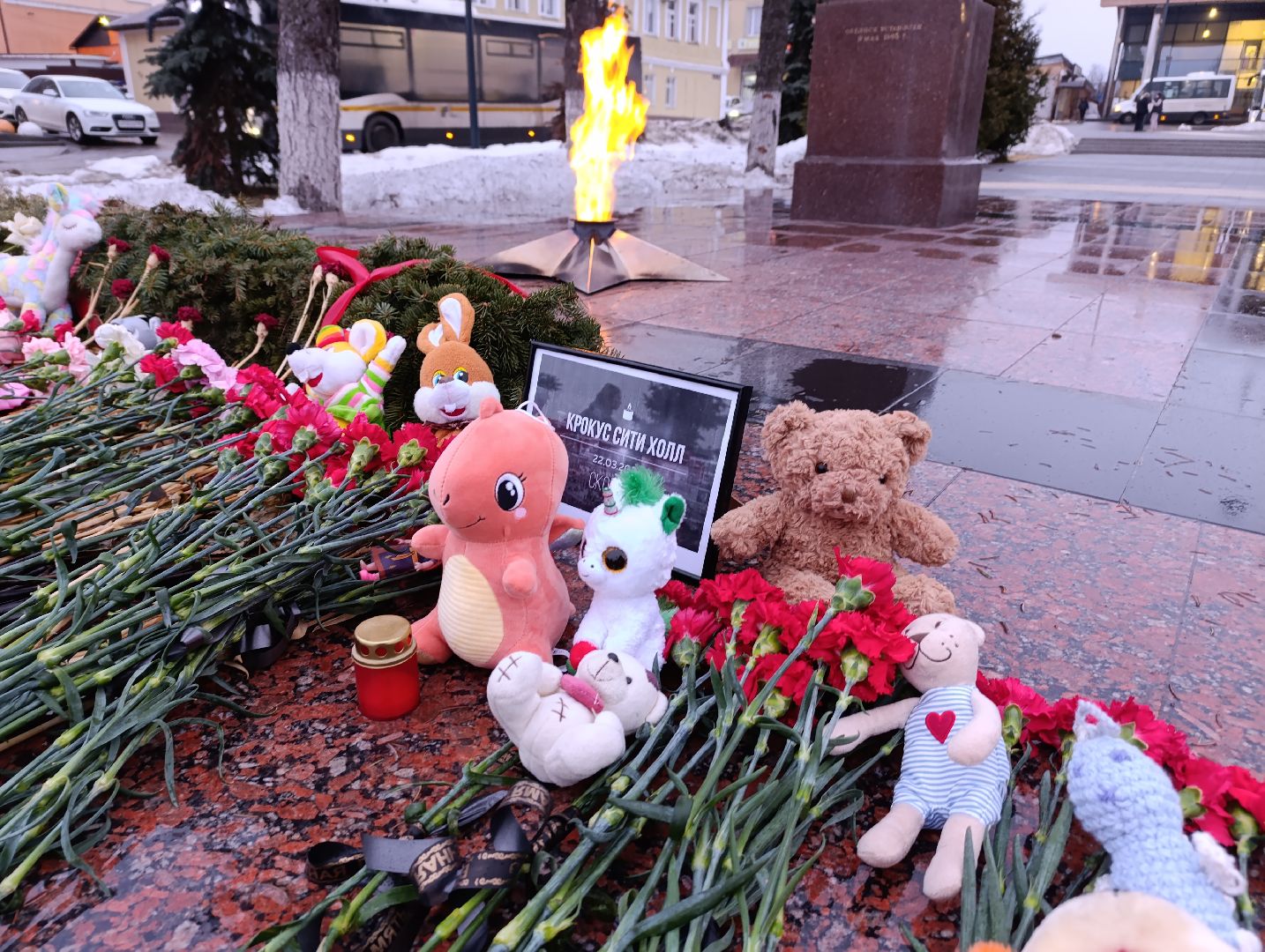 Бронницы, Мемориал, Возложение цветов, крокус сити холл,теракт,