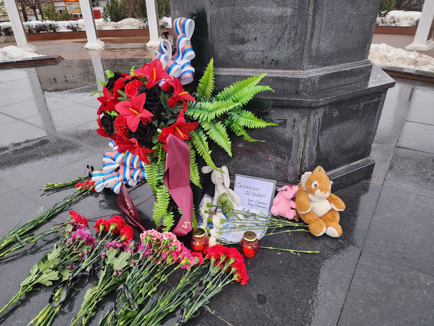 пушкино, мемориал, теракт, теракт в крокус сити холле, жители,