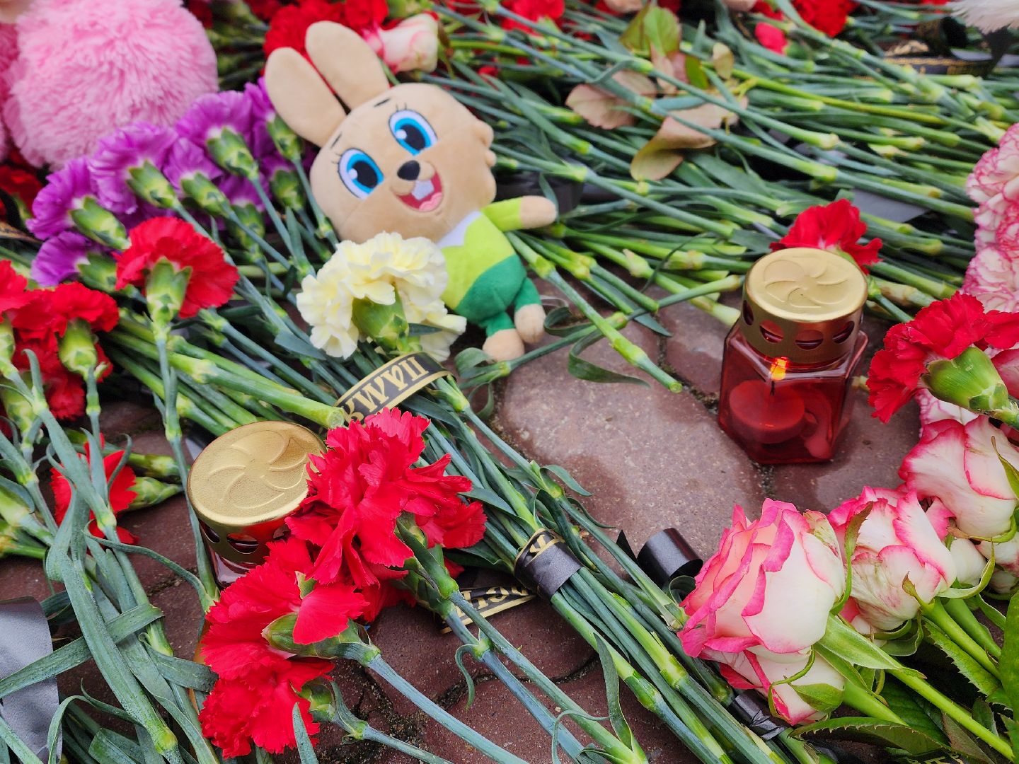 воскресенск, стихийный мемориал, память, крокус сити холл, жители,теракт,