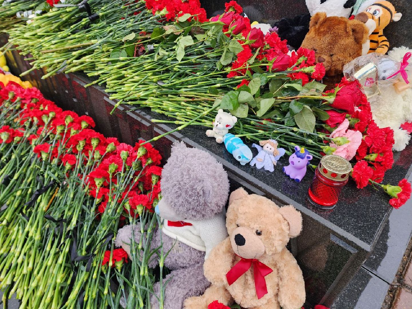 Солнечногорск, стихийный мемориал, жители, Цветы,теракт,