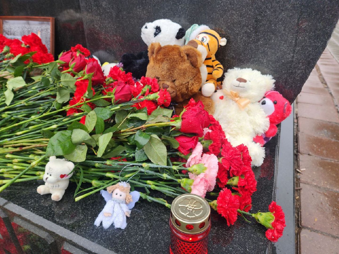 Солнечногорск, стихийный мемориал, жители, Цветы,теракт,