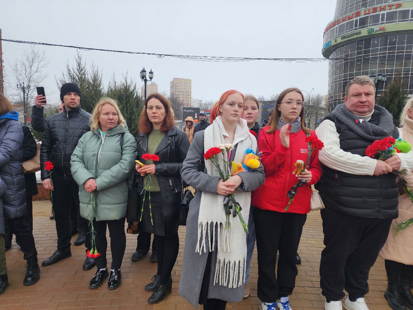 пушкино, мемориал,жители, митинг,теракт,