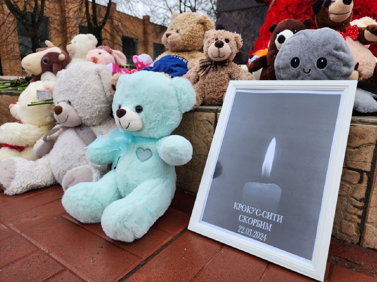 можайск, можайский городской округ, подмосковье, памятная акция, стихийный мемориал, память погибших, жители, теракт, теракт в крокус сити холле,