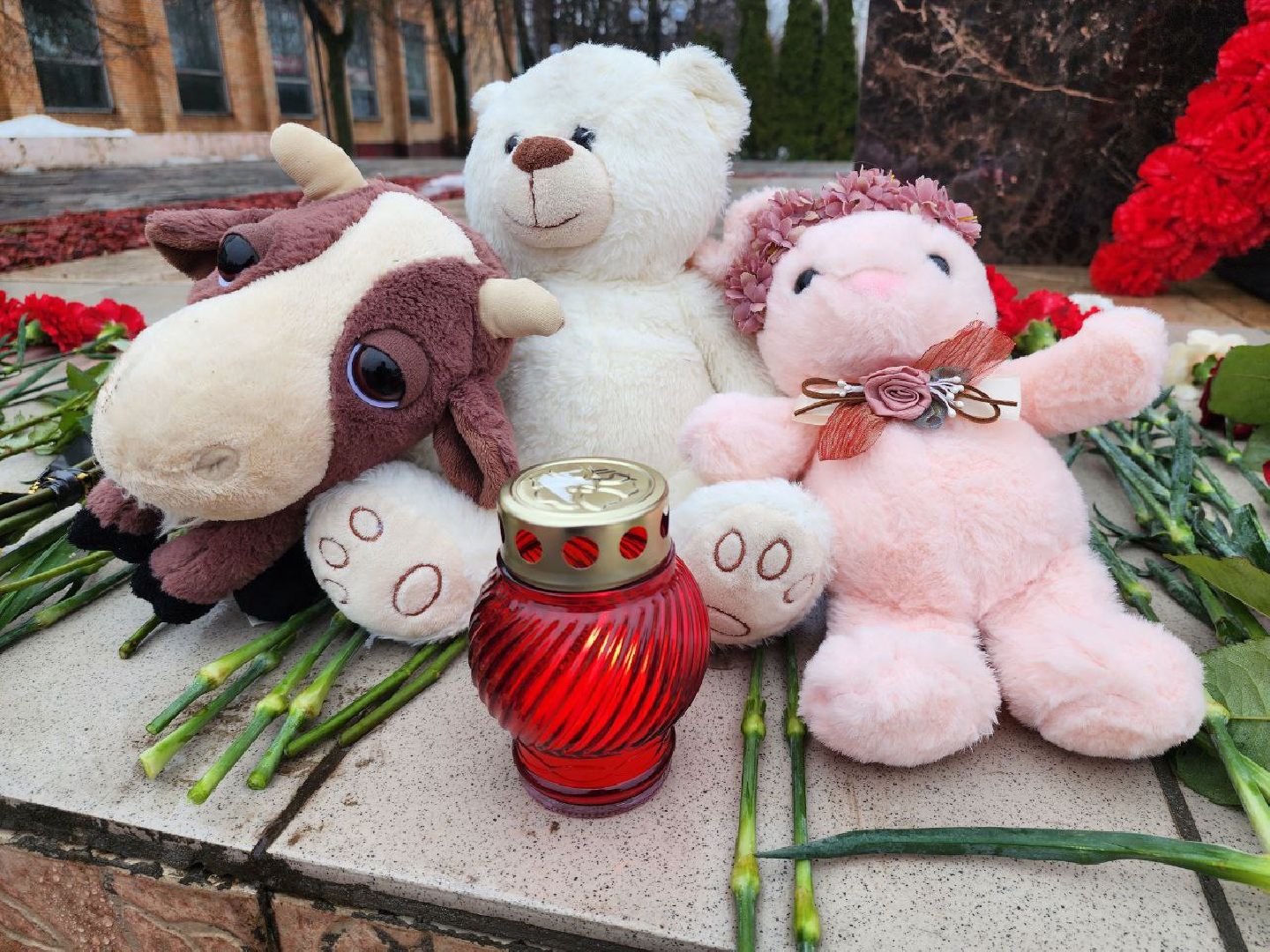 можайск, можайский городской округ, подмосковье, памятная акция, стихийный мемориал, память погибших, жители, теракт, теракт в крокус сити холле,