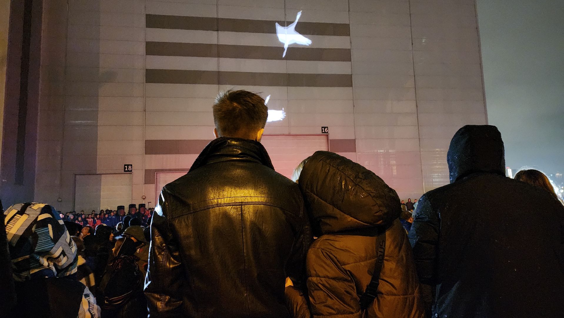 день общенационального траура, Крокус Сити Холл», Журавли», Красногорске, Мы вместе, проекция Журавли, акция памяти погибших,теракт,