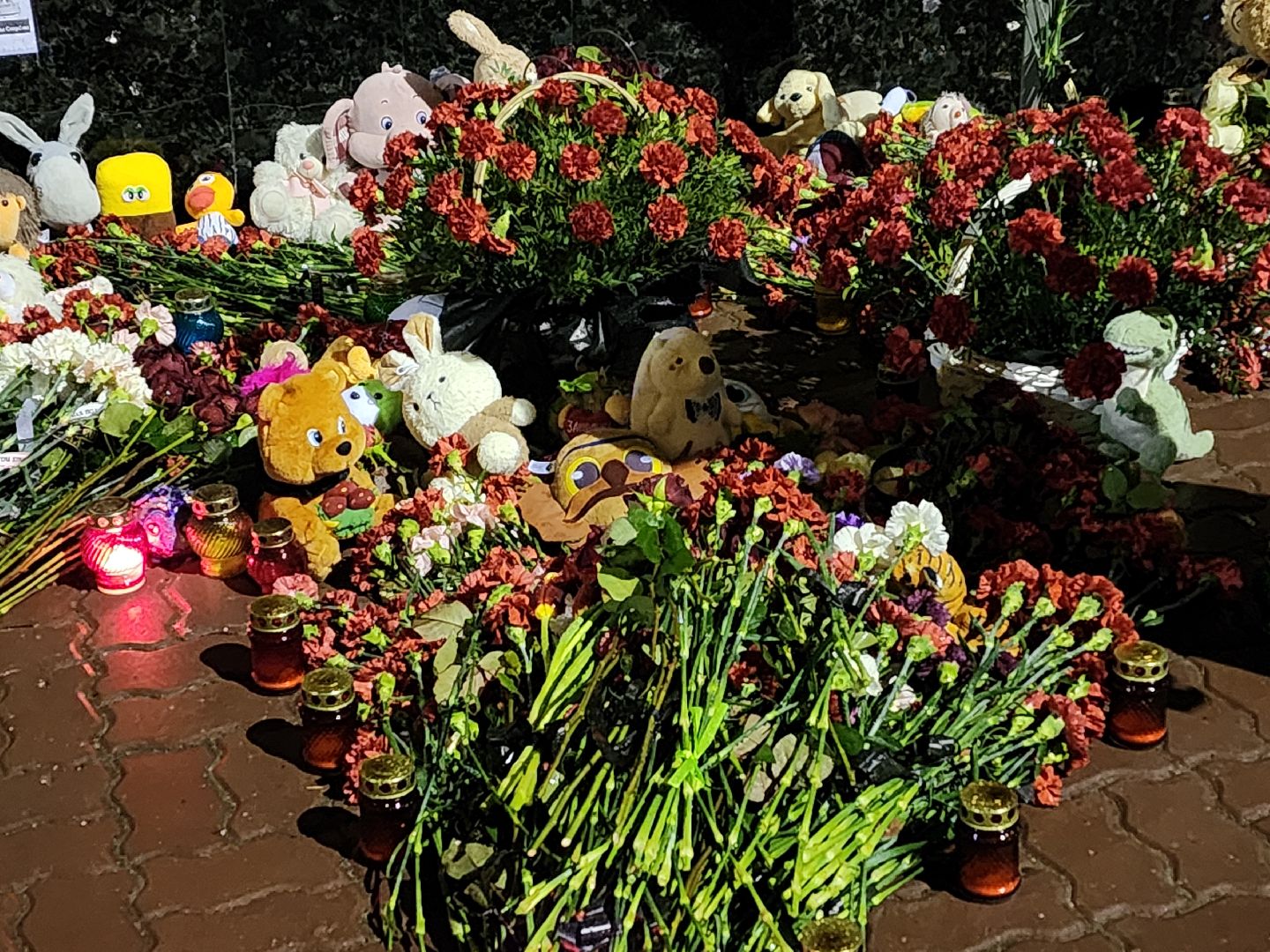 воскресенск, память погибших, крокус сити холл, стихийный мемориал,теракт,