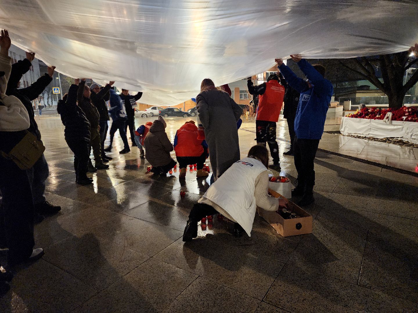 ногинск, свеча памяти, акция свеча памяти, жители, скорбь,теракт,