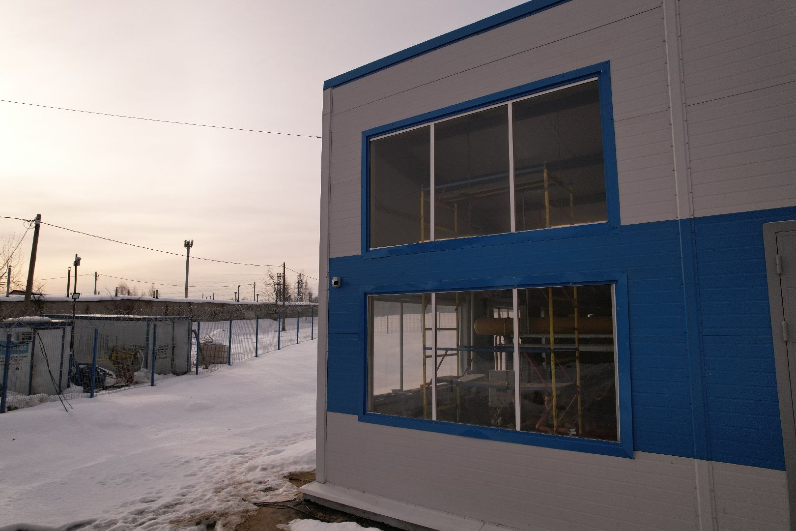 видео с коптера, котельная, клин,