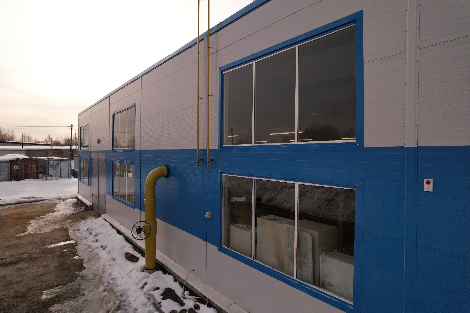 видео с коптера, котельная, клин,