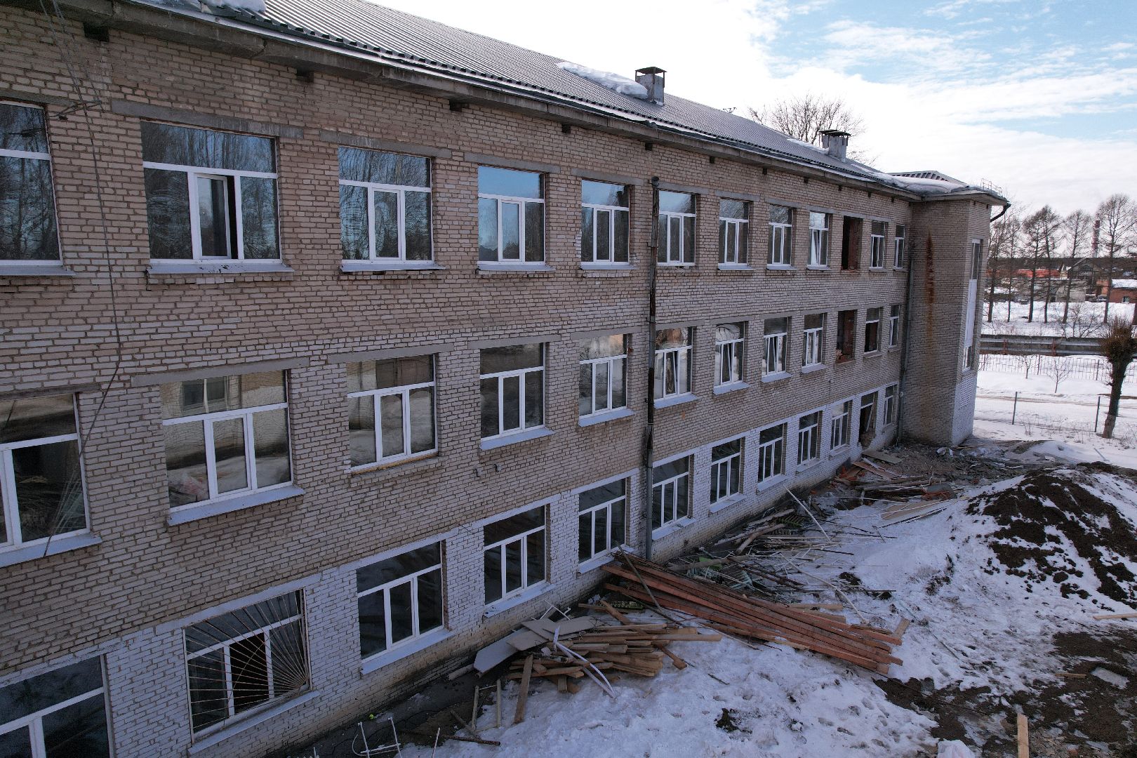 видео с коптера, лицей, солнечногорск,