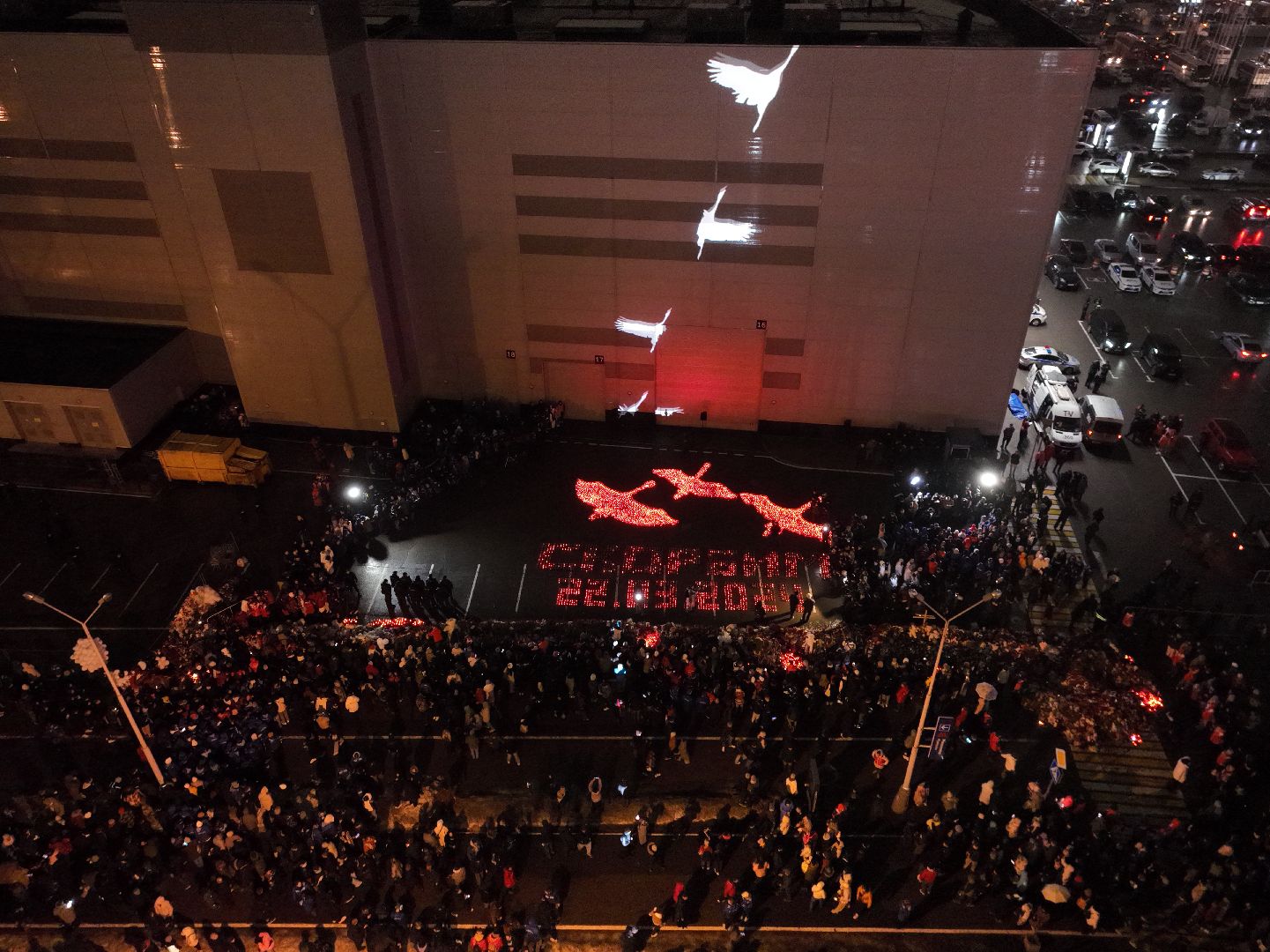видео с коптера, Красногорск, траур, чп, акция,теракт,