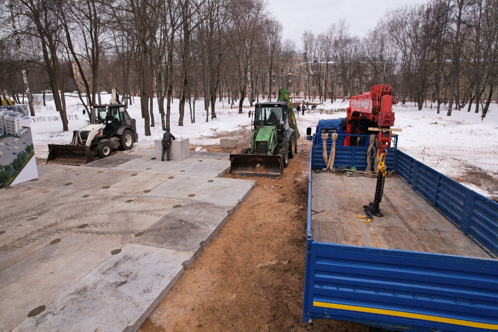 видео с коптера, больница, королёв,
