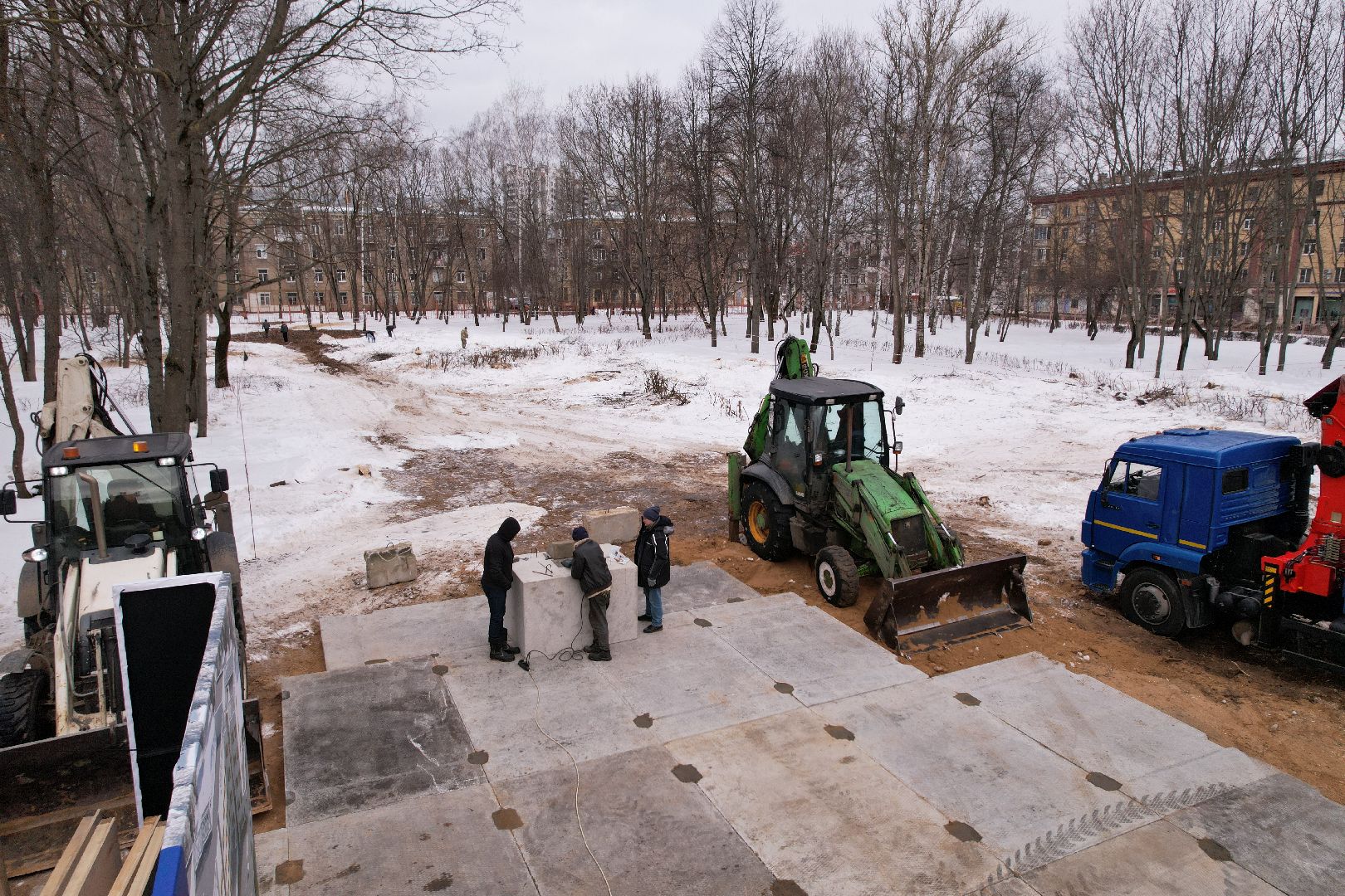 видео с коптера, больница, королёв,
