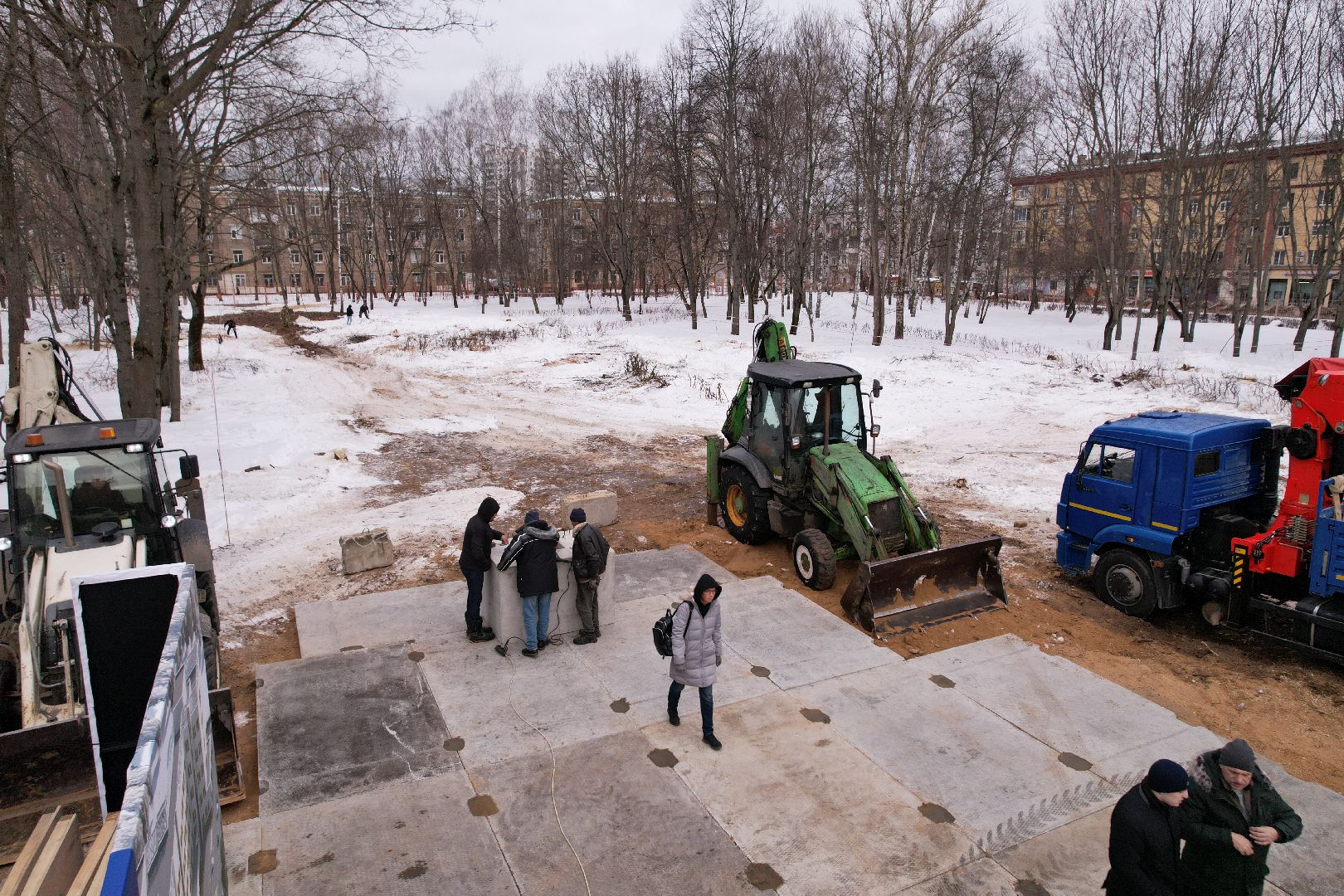 видео с коптера, больница, королёв,