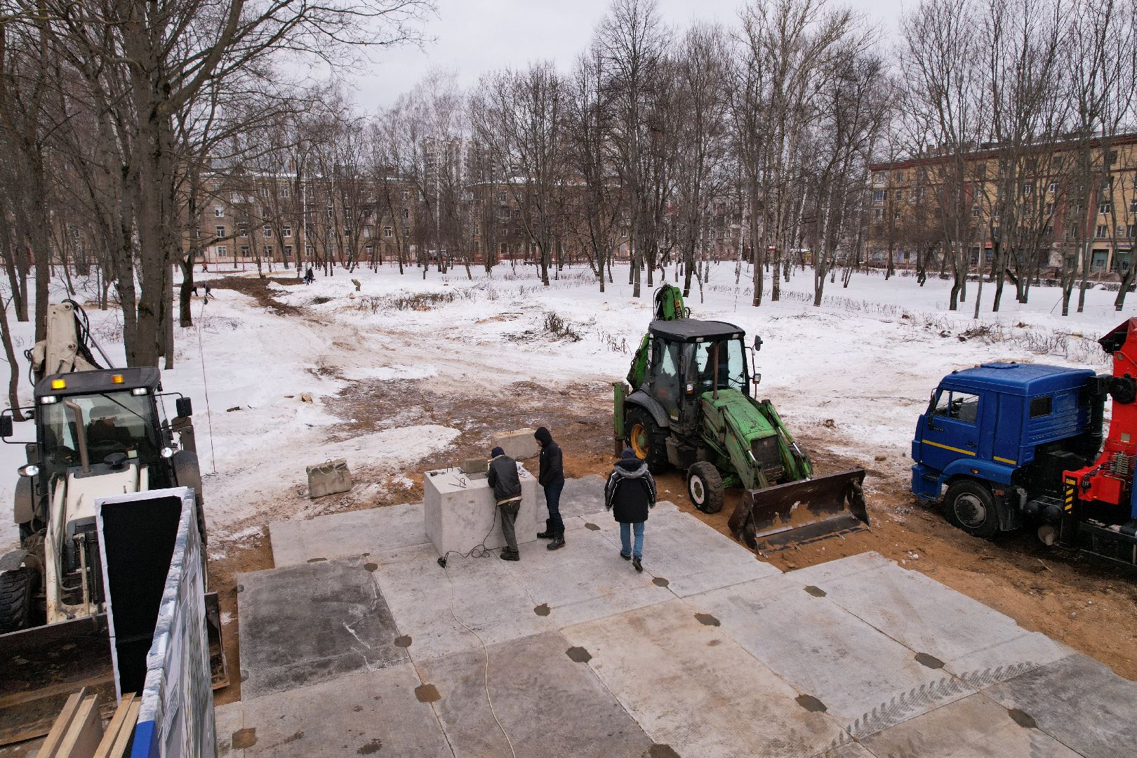 видео с коптера, больница, королёв,