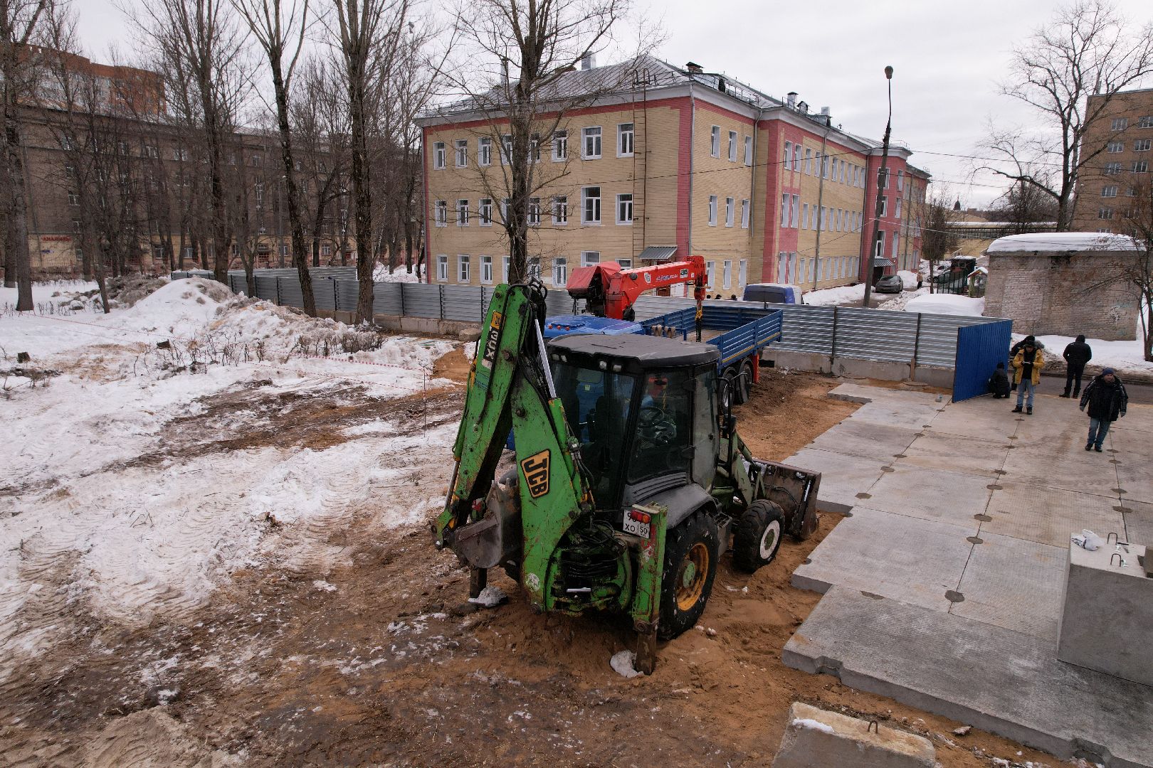 видео с коптера, больница, королёв,