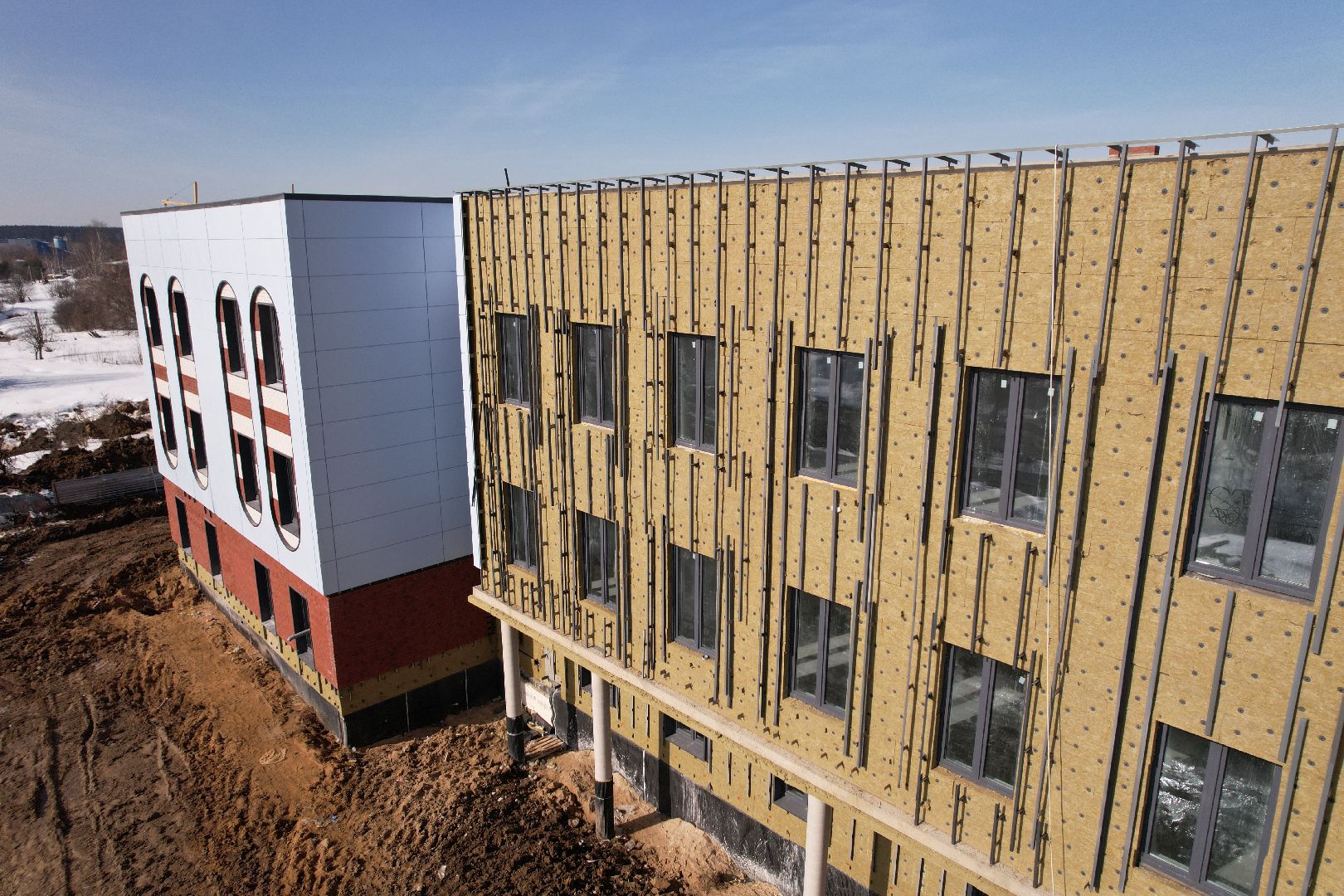 видео с коптера, детский сад, лобня,