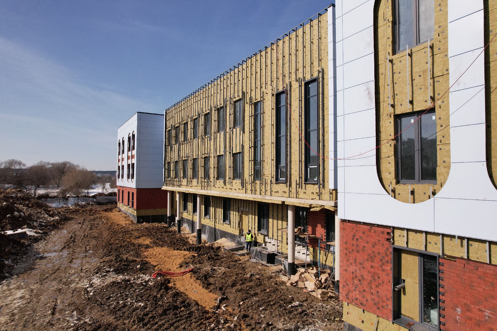 видео с коптера, детский сад, лобня,