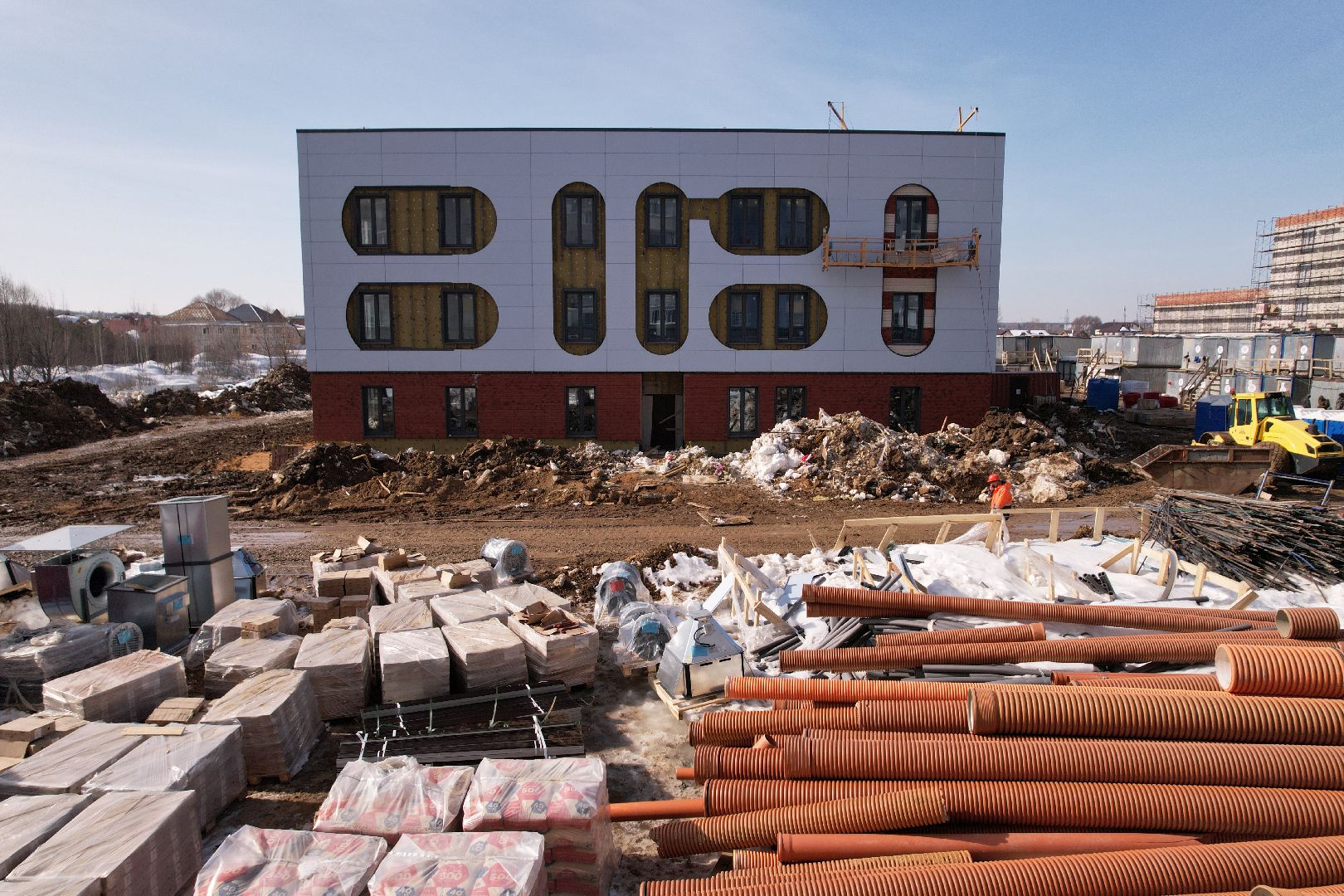 видео с коптера, детский сад, лобня,