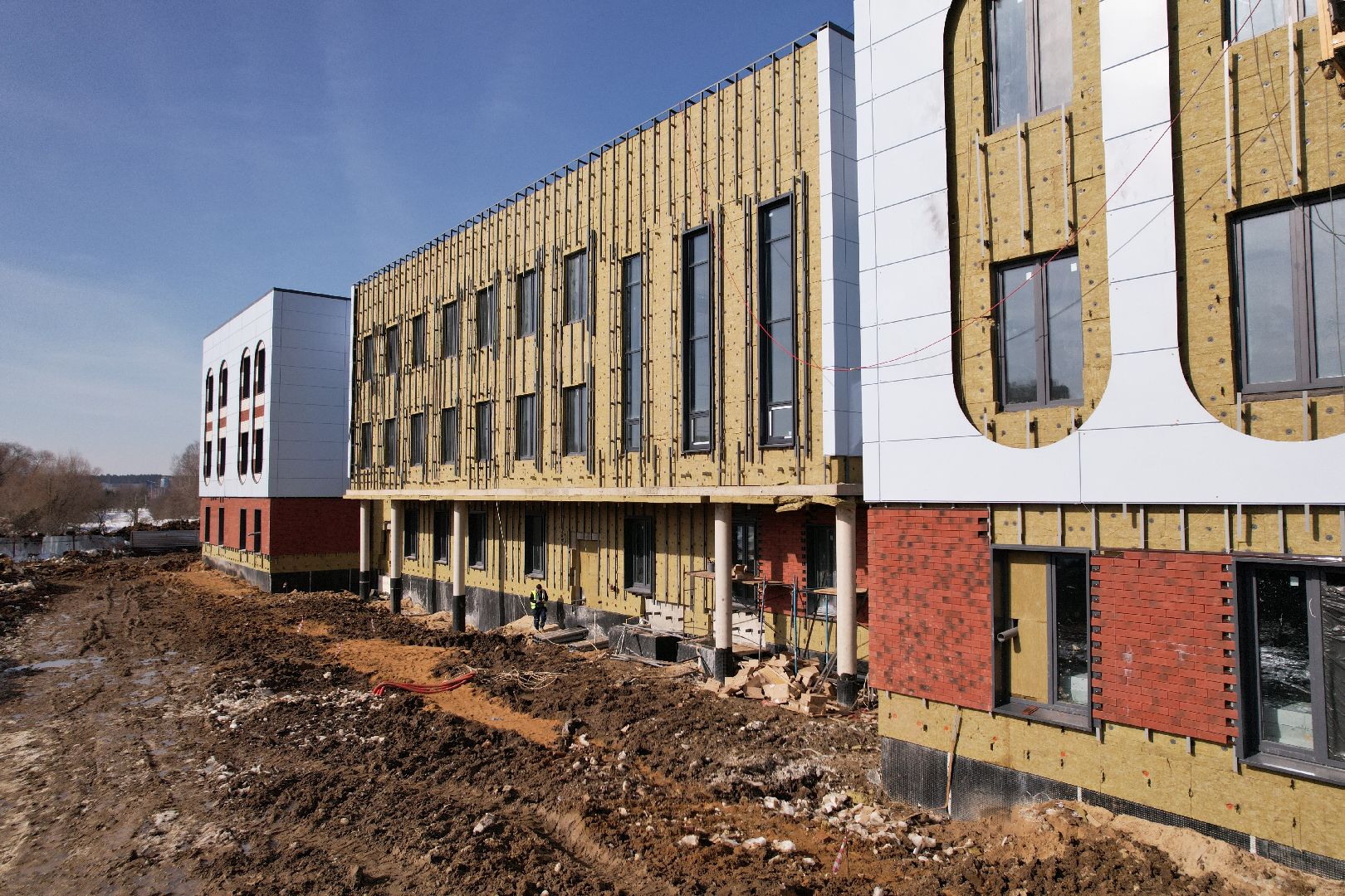 видео с коптера, детский сад, лобня,