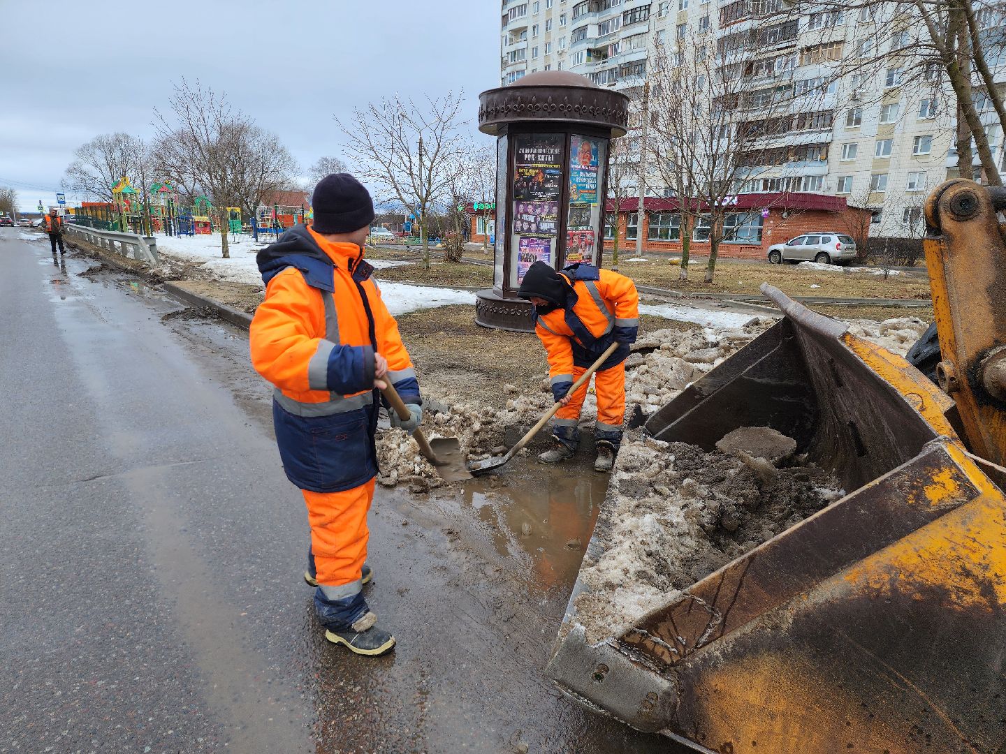 серпухов, подмосковье, уборка города, дороги,