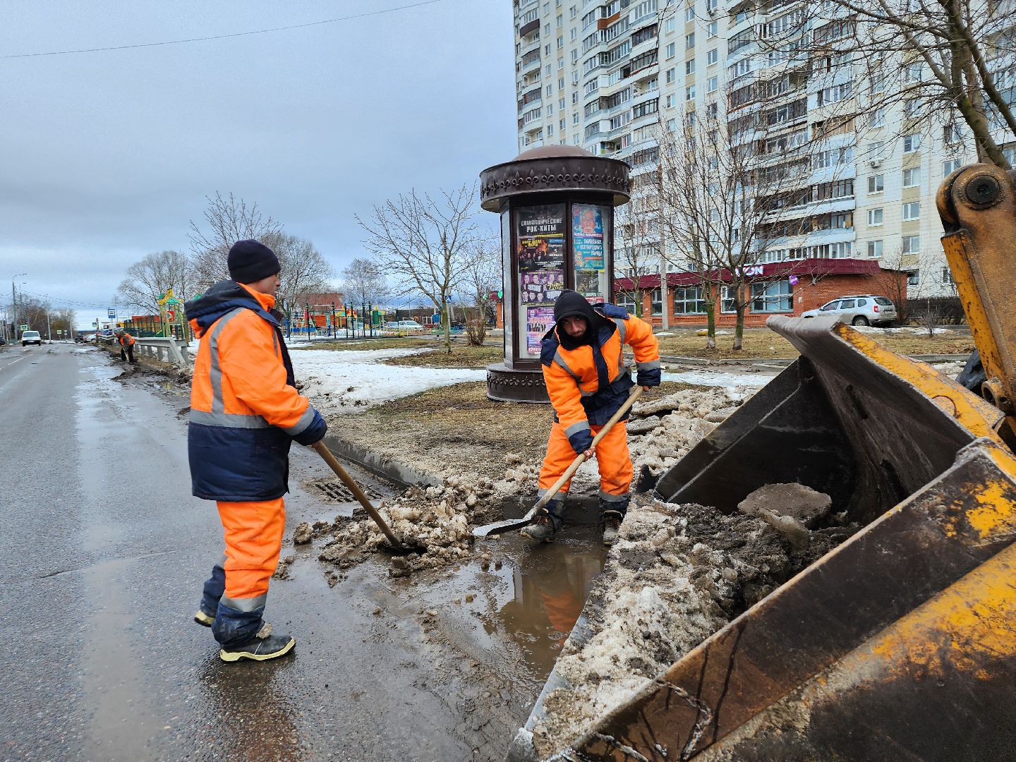 серпухов, подмосковье, уборка города, дороги,