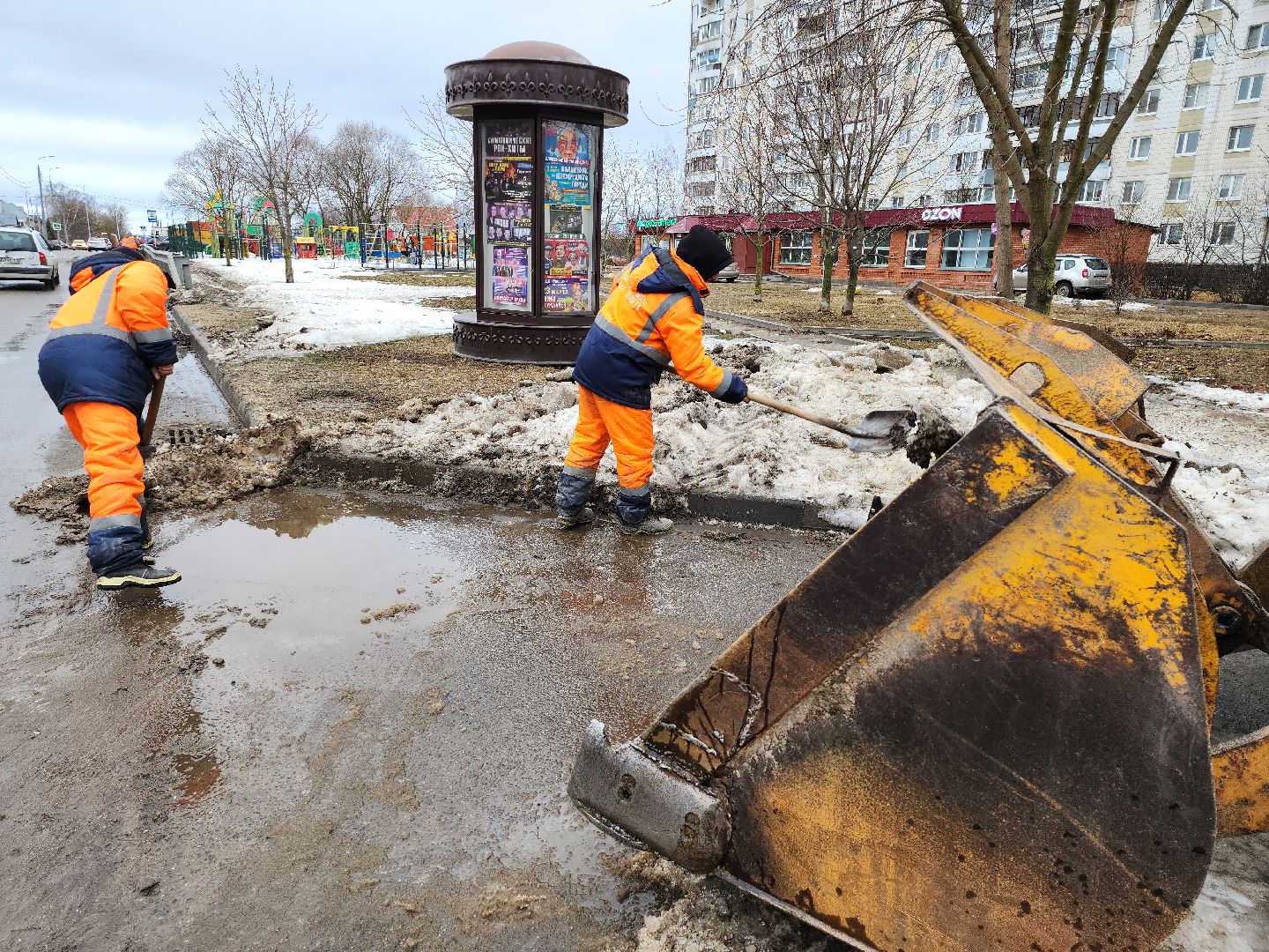 серпухов, подмосковье, уборка города, дороги,