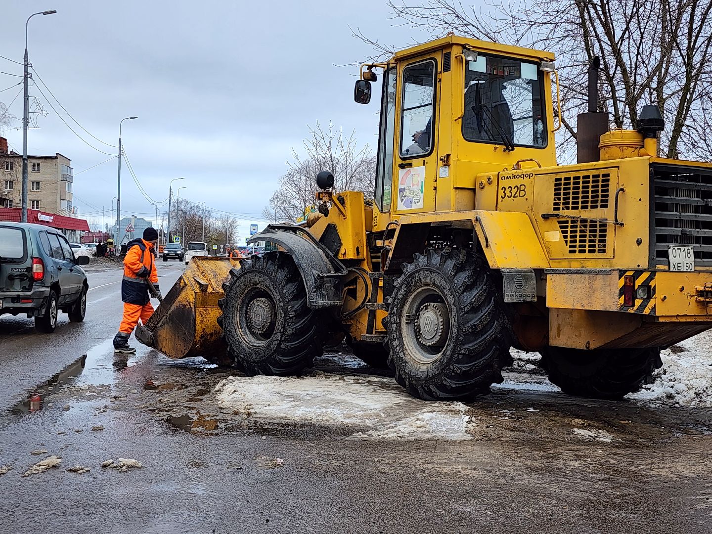серпухов, подмосковье, уборка города, дороги,