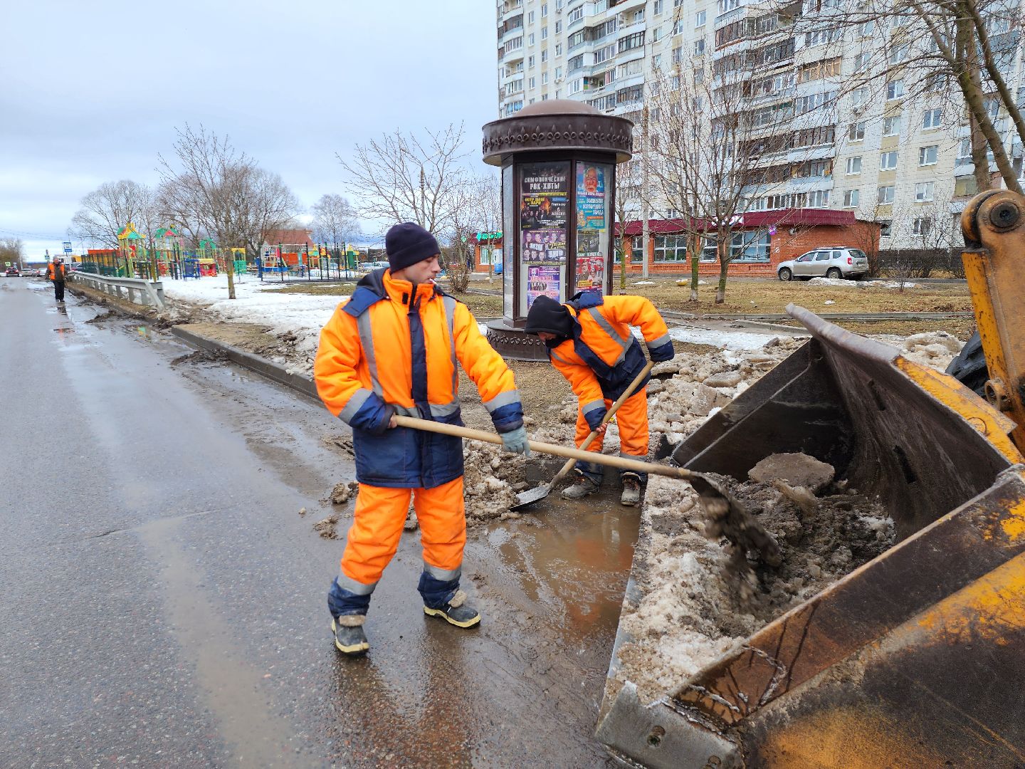серпухов, подмосковье, уборка города, дороги,