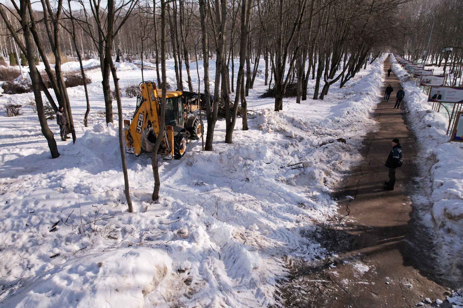 видео с коптера, лобня, парк, благоустройство,