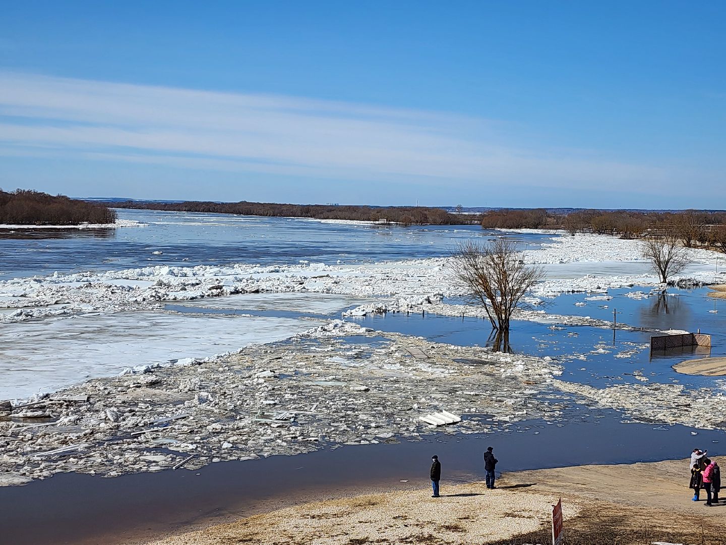 серпухов, подмосковье, паводок, река ока, станция ока, разлив, ледоход,