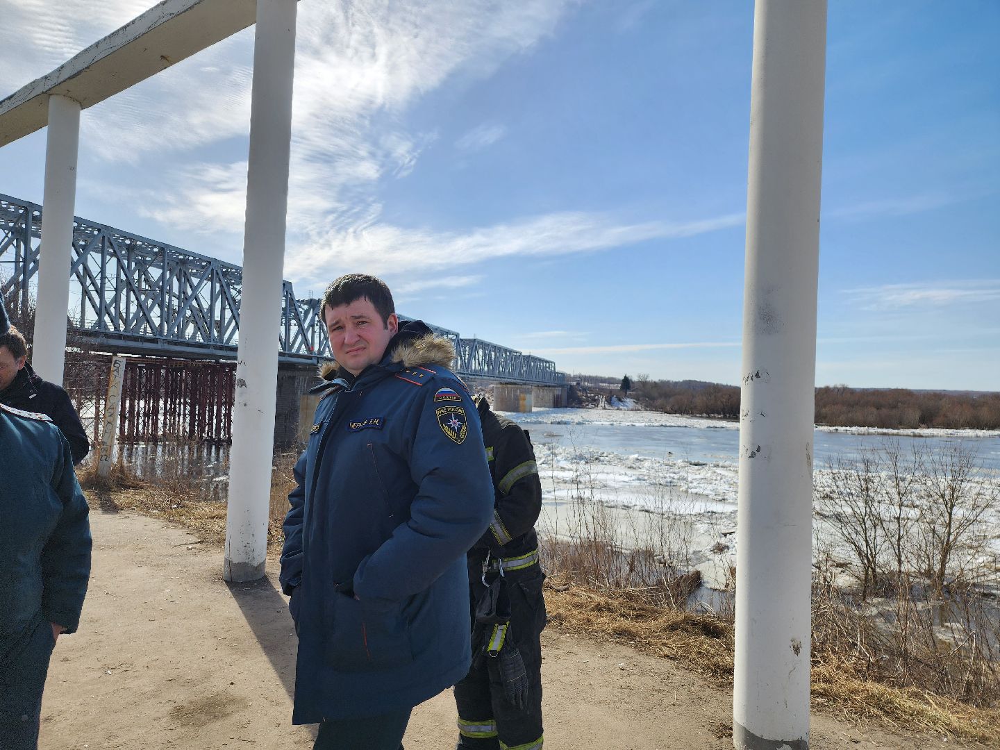 серпухов, подмосковье, паводок, река ока, станция ока, разлив, ледоход,