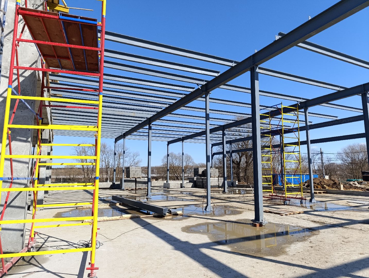 Бронницы, Строительство ФОК, Строительство эллинга,