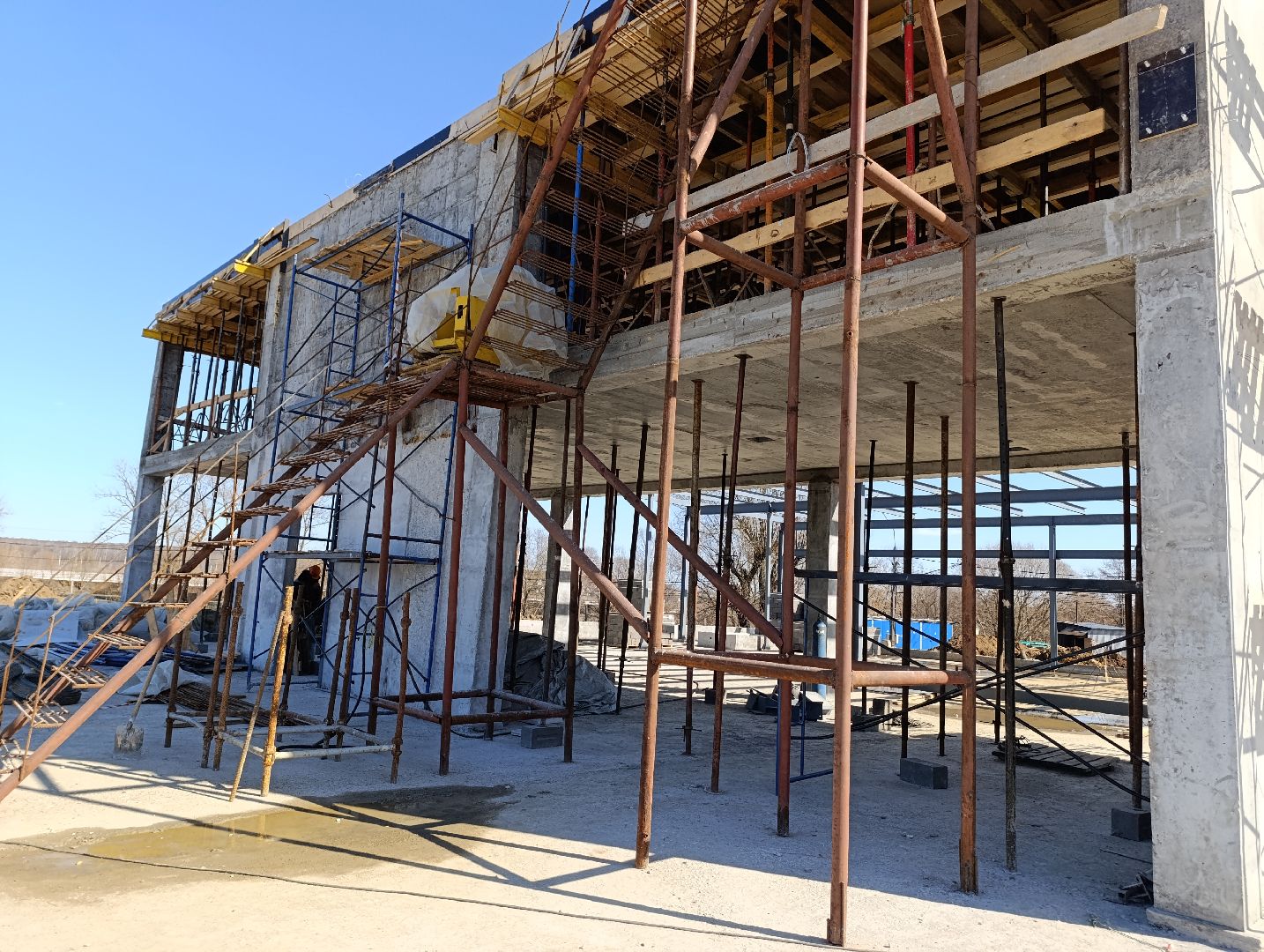 Бронницы, Строительство ФОК, Строительство эллинга,