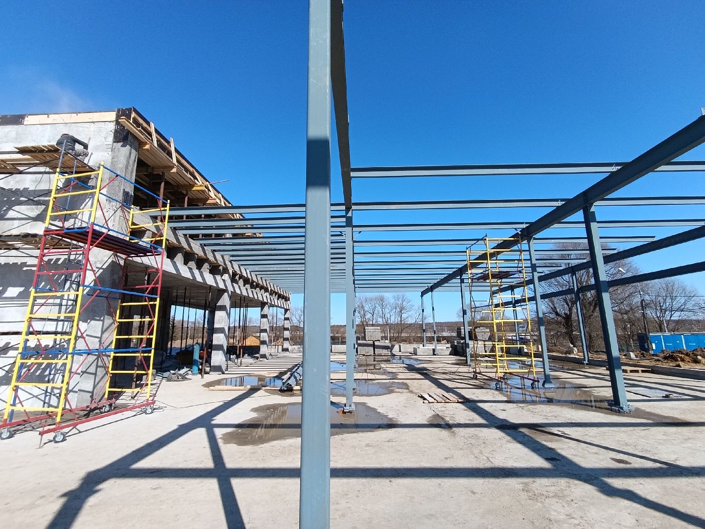 Бронницы, Строительство ФОК, Строительство эллинга,