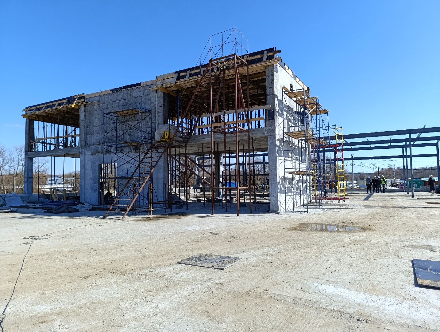 Бронницы, Строительство ФОК, Строительство эллинга,