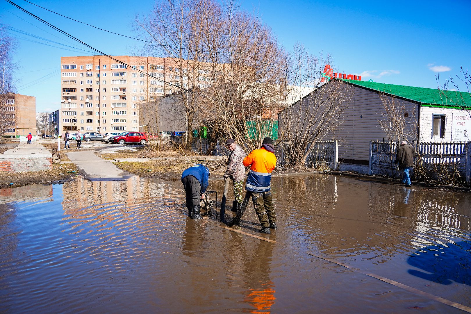 борьба с паводком, Шатура, Большая Шатура, паводок,