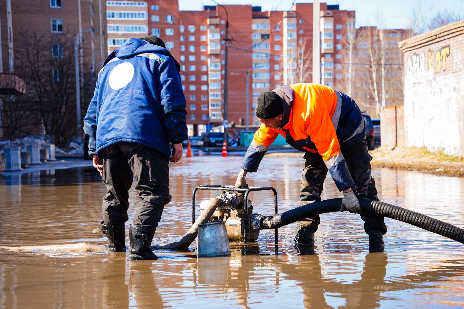 борьба с паводком, Шатура, Большая Шатура, паводок,