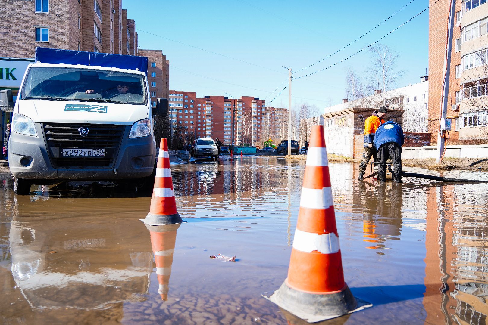 борьба с паводком, Шатура, Большая Шатура, паводок,