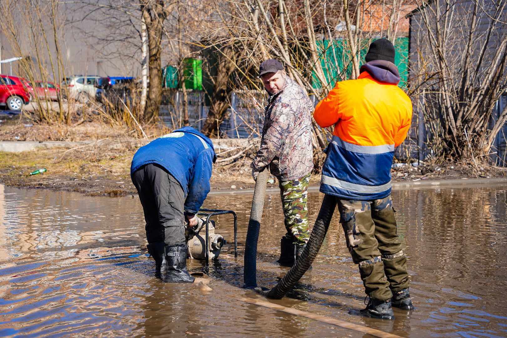 борьба с паводком, Шатура, Большая Шатура, паводок,