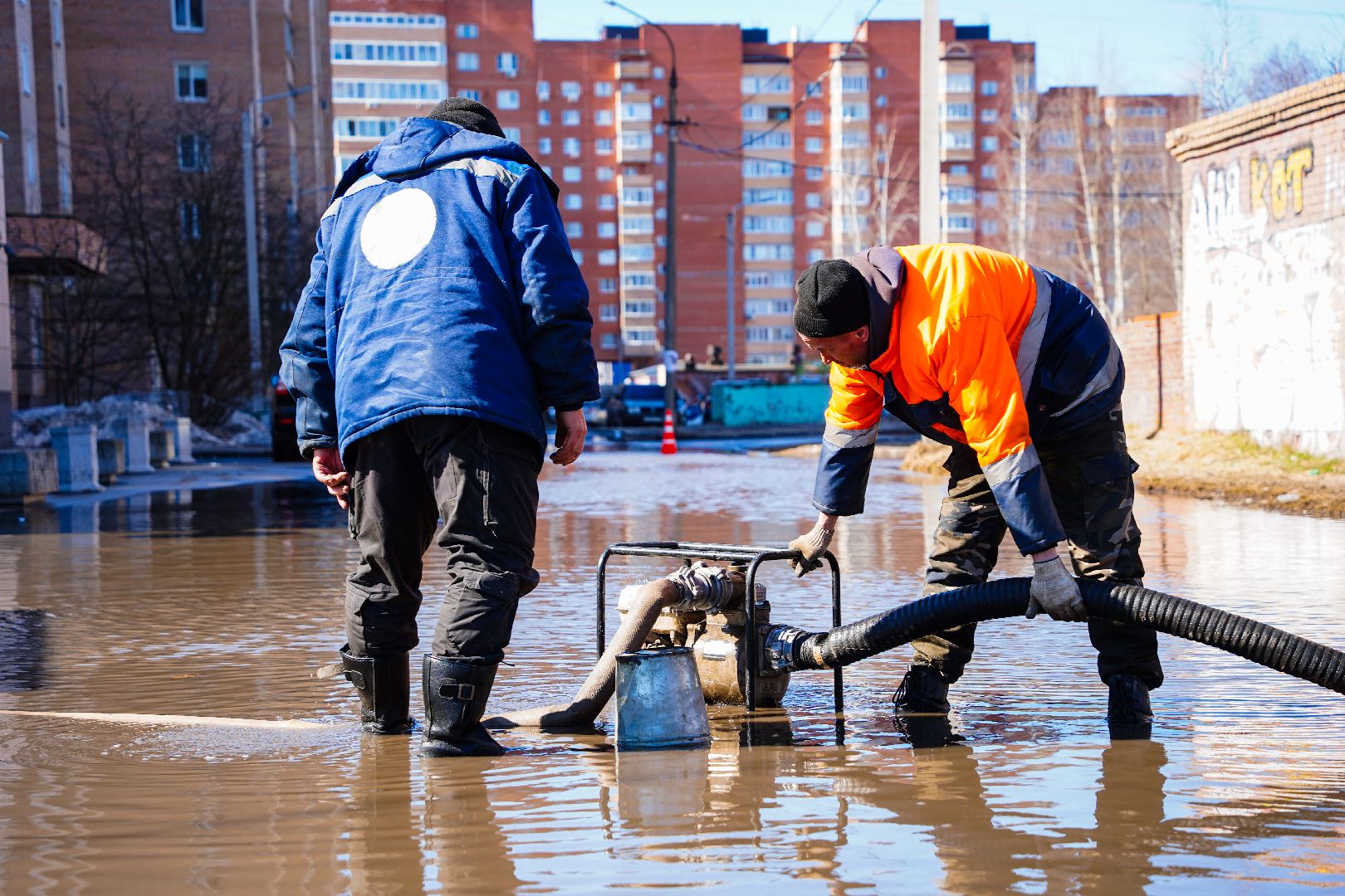 борьба с паводком, Шатура, Большая Шатура, паводок,