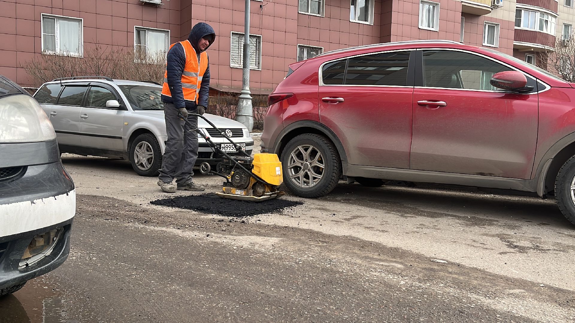 ямочный ремонт, ремонт дорог, дороги балашихи,