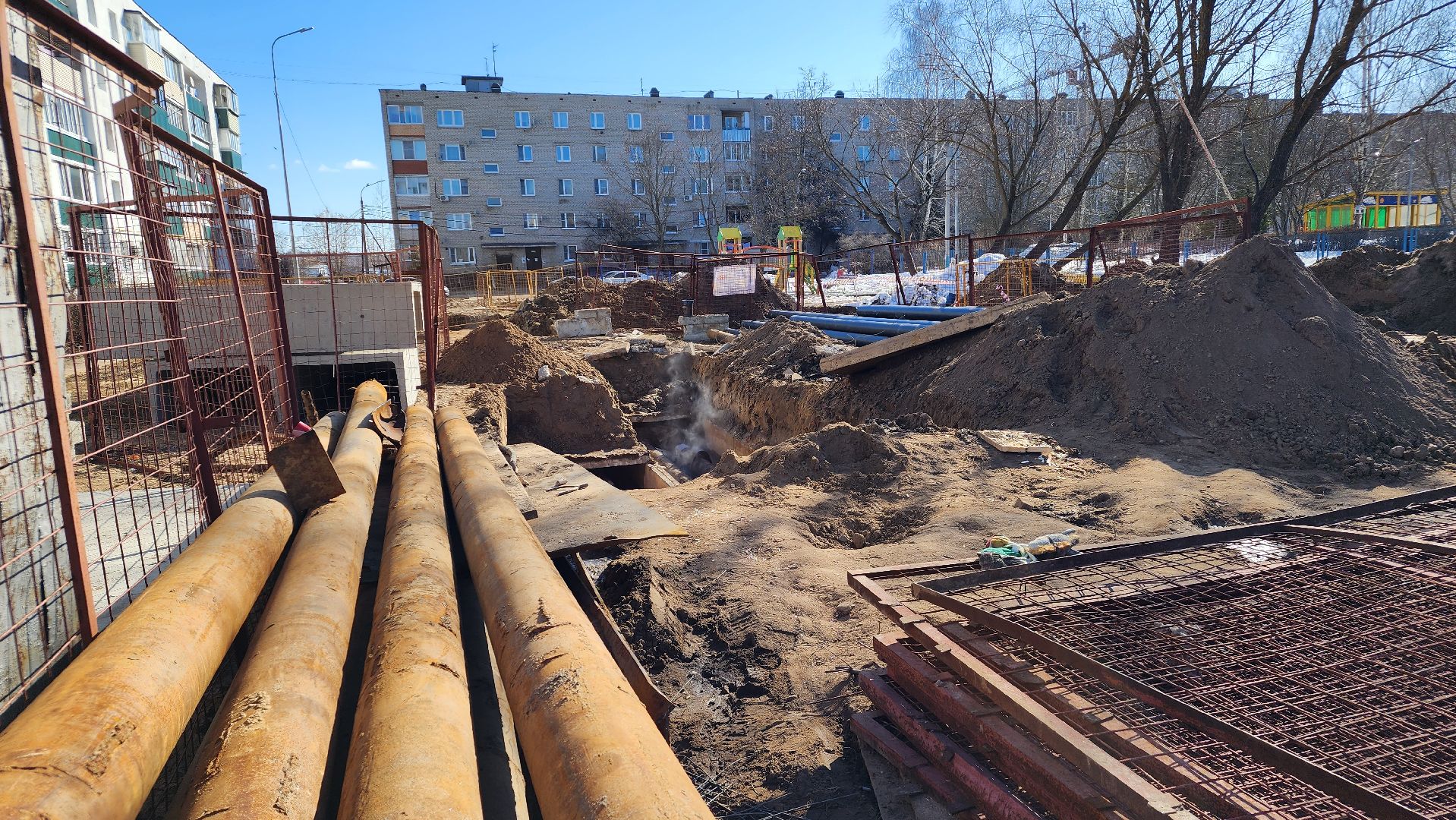 строительство, теплотрасса, поликлиника, жкх, медицина, Лосино-Петровский,