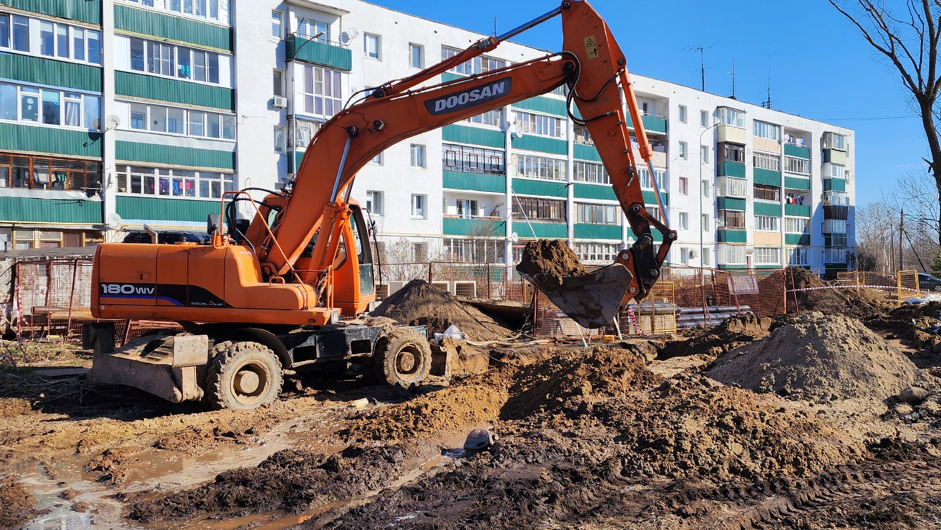 строительство, теплотрасса, поликлиника, жкх, медицина, Лосино-Петровский,