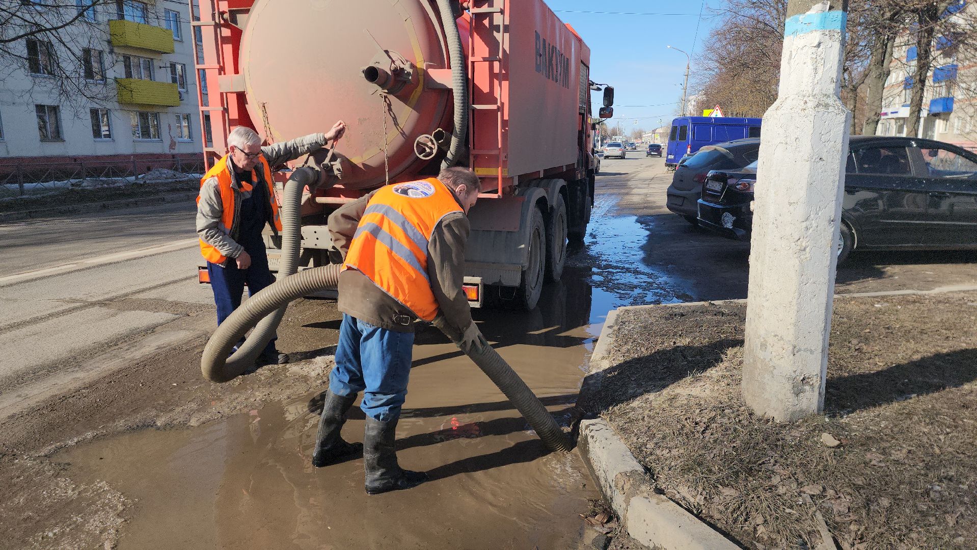 шатура, жкх, жкх и благоустройство, жкх подмосковье, откачка луж, лужа,